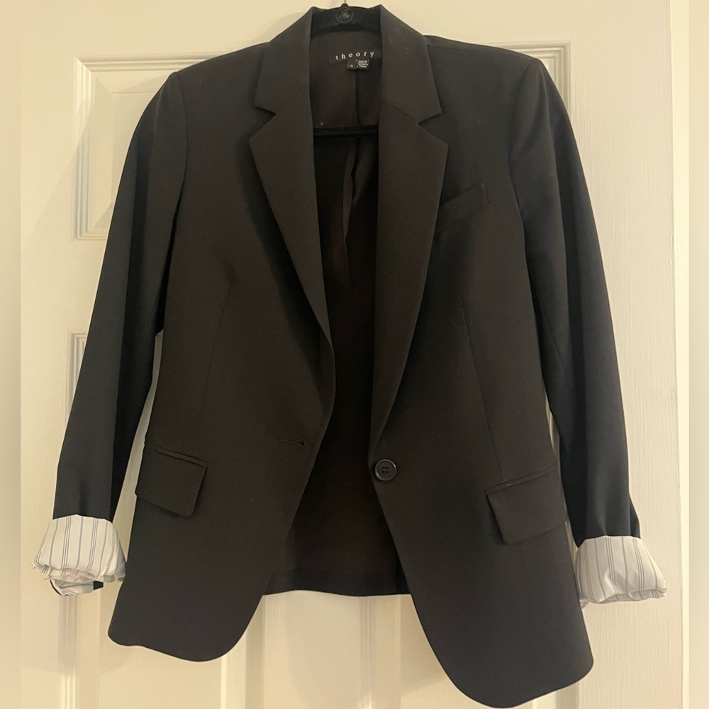 Theory black blazer